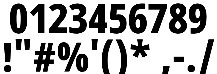 Noto Sans Tamil Condensed ExtraBold Font OTHER CHARS