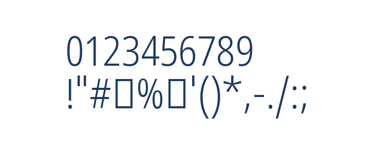 Noto Sans Tamil Condensed Light Other Characters