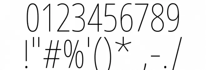 Noto Sans Tamil ExtraCondensed Thin Font OTHER CHARS