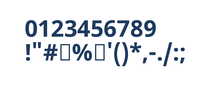 Noto Sans Tamil UI Bold Other Characters