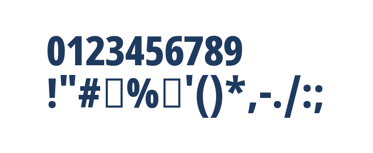Noto Sans Tamil UI Condensed ExtraBold Other Characters