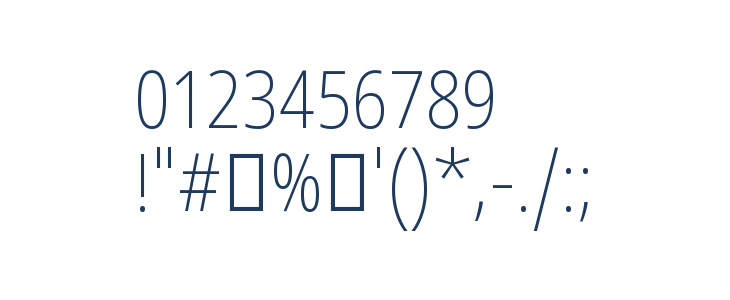 Noto Sans Tamil UI Condensed ExtraLight Other Characters