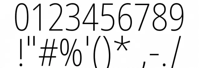 Noto Sans Tamil UI Condensed ExtraLight Font OTHER CHARS