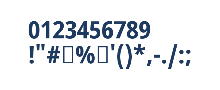 Noto Sans Tamil UI SemiCondensed Bold Other Characters