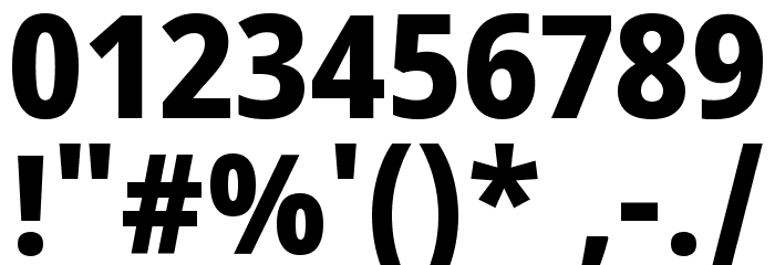 Noto Sans Tamil UI SemiCondensed ExtraBold Font OTHER CHARS