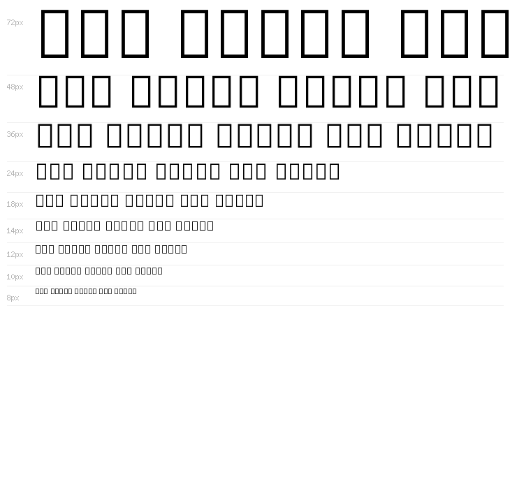 Noto Sans Telugu UI Waterfall