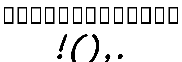 Noto Sans Thaana Font OTHER CHARS