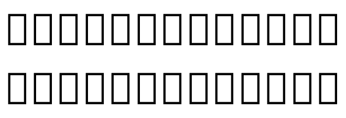 Noto Sans Thai Condensed ExtraBold Font LOWERCASE