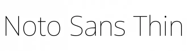 Noto Sans Thin  لخطوط تنزيل