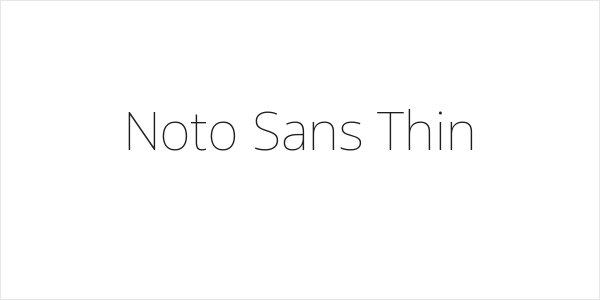 Noto Sans Thin Logo