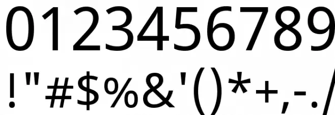 Noto Sans Font OTHER CHARS