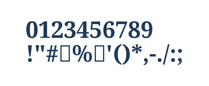 Noto Serif Bengali Bold Other Characters