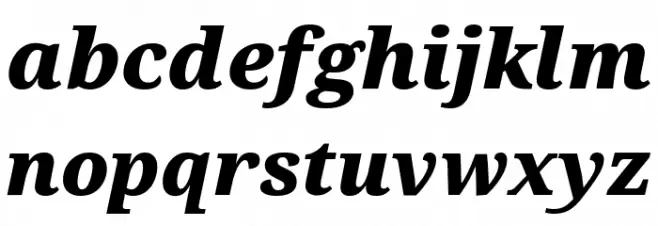 Noto Serif Black Italic Fuentes MINÚSCULAS