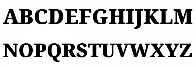 Noto Serif Black フォント 大文字