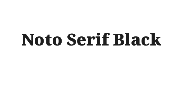 Noto Serif Black Logo