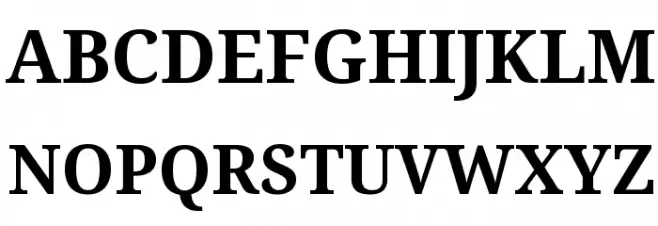 Noto Serif Bold خط أحرف كبيرة
