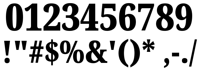 Noto Serif Condensed Black Font OTHER CHARS