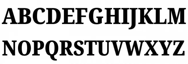 Noto Serif Condensed Black خط أحرف كبيرة