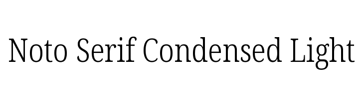 Noto Serif Condensed Light  les polices de caractères gratuit tlcharger