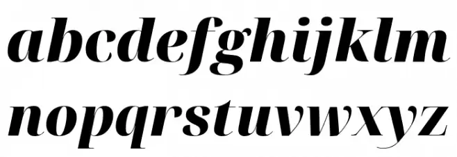Noto Serif Display Black Italic Caratteri MINUSCOLO