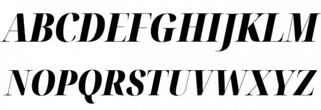 Noto Serif Display Condensed Black Italic 字体 大写