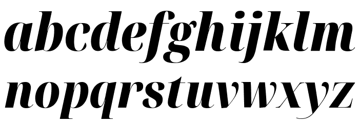 Noto Serif Display Condensed Black Italic Font LOWERCASE
