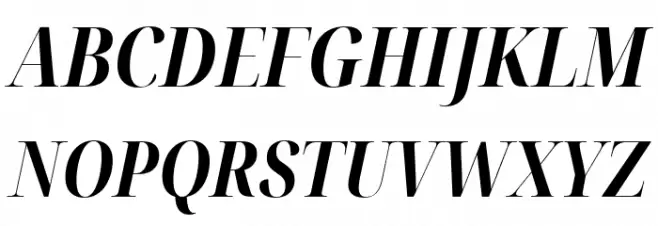 Noto Serif Display Condensed Bold Italic Caratteri MAIUSCOLE