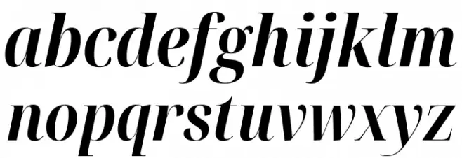 Noto Serif Display Condensed Bold Italic Caratteri MINUSCOLO