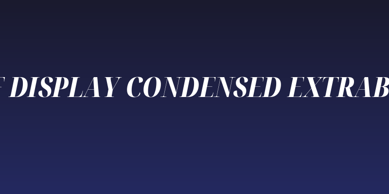 Noto Serif Display Condensed ExtraBold Italic Social Header