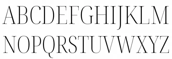 Noto Serif Display Condensed ExtraLight Schriftart Groß