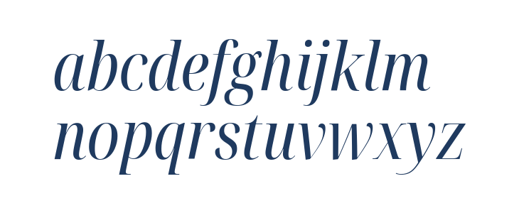 Noto Serif Display Condensed Italic Lowercase