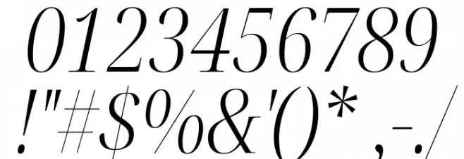 Noto Serif Display Condensed Light Italic Font OTHER CHARS