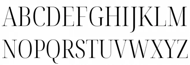Noto Serif Display Condensed Light Schriftart Groß