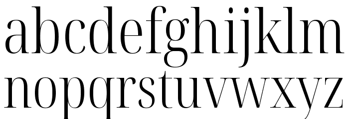 Noto Serif Display Condensed Light Font LOWERCASE