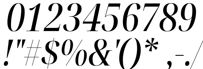 Noto Serif Display Condensed Medium Italic Font OTHER CHARS