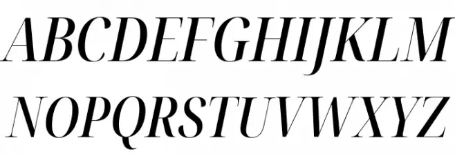 Noto Serif Display Condensed Medium Italic 字体 大写