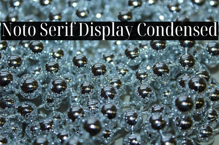 Noto Serif Display Condensed Font examples