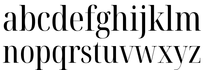 Noto Serif Display Condensed Font LOWERCASE
