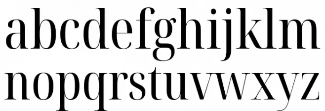 Noto Serif Display Condensed फ़ॉन्ट लोअरकेस