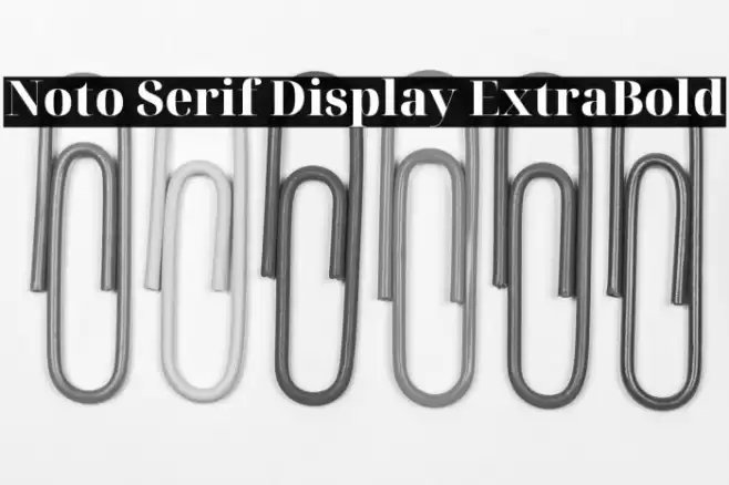 Noto Serif Display ExtraBold Font examples
