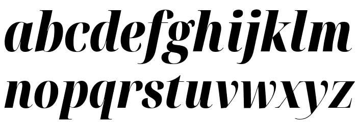 Noto Serif Display ExtraCondensed Black Italic Font LOWERCASE