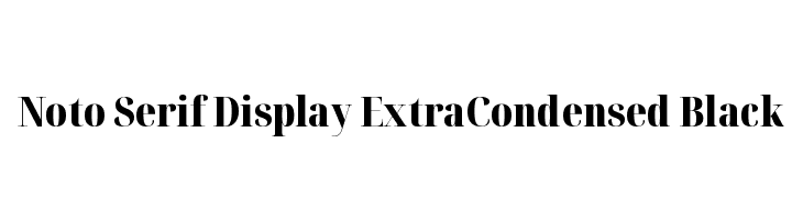 Noto Serif Display ExtraCondensed Black  font caratteri gratis