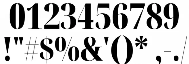 Noto Serif Display ExtraCondensed Black Font OTHER CHARS