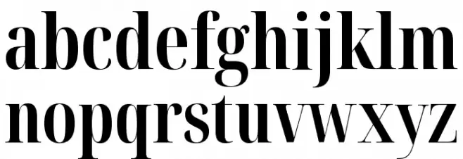 Noto Serif Display ExtraCondensed Bold 字体 小写
