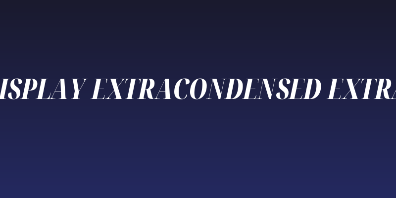 Noto Serif Display ExtraCondensed ExtraBold Italic Social Header