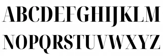 Noto Serif Display ExtraCondensed ExtraBold 字体 大写