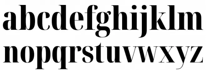 Noto Serif Display ExtraCondensed ExtraBold 字体 小写