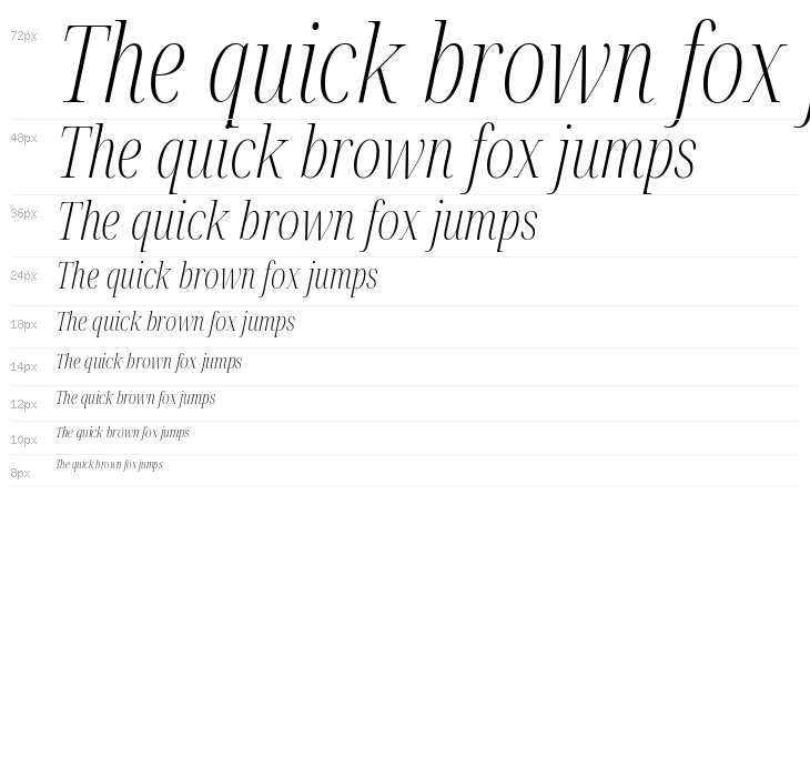 Noto Serif Display ExtraCondensed ExtraLight Italic Waterfall