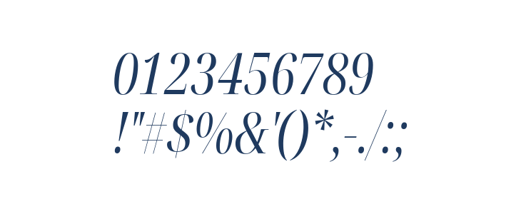 Noto Serif Display ExtraCondensed Italic Other Characters