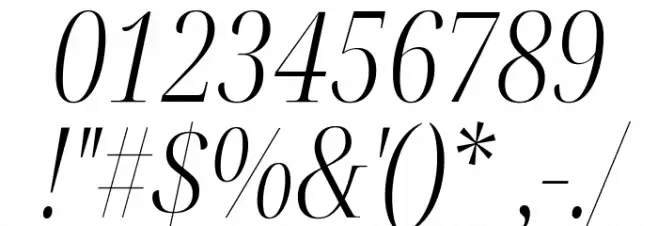 Noto Serif Display ExtraCondensed Light Italic Font OTHER CHARS